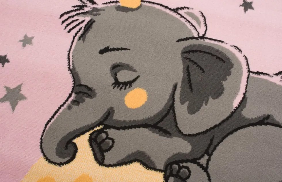 Covor pentru camera copiilor cu elefant Lăţime: 80 cm | Lungime: 150 cm