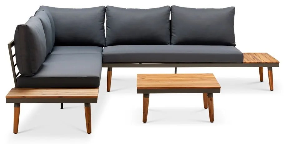 Canapea de grădină cu structură din lemn de acacia gri Lustio - Bonami Selection