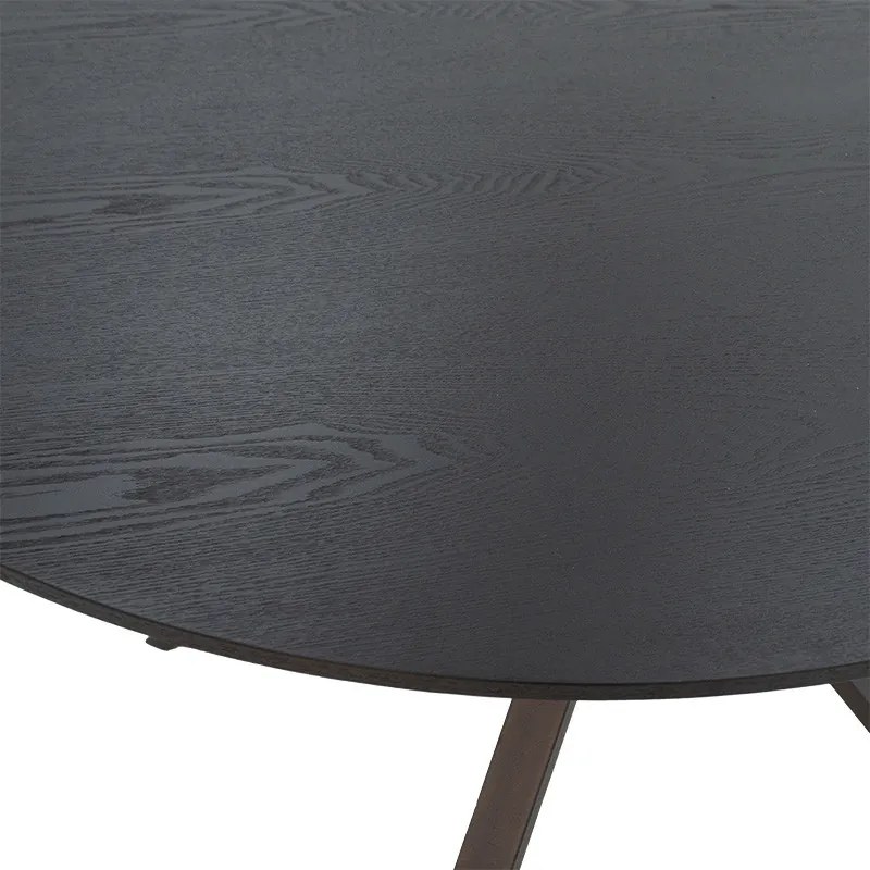 Masa rotunda Cerco MDF negru D120x75cm