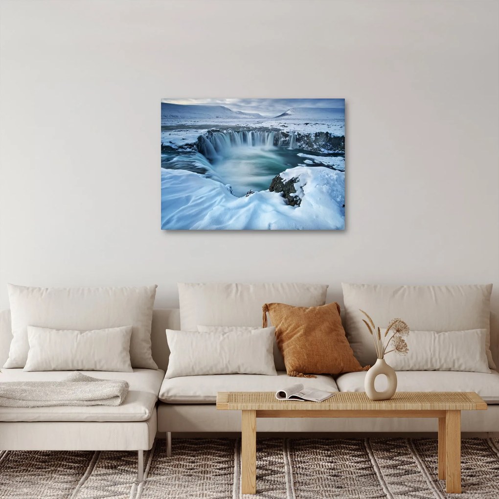 Tablou - Cascadele zeilor, Islanda (70x50 cm)