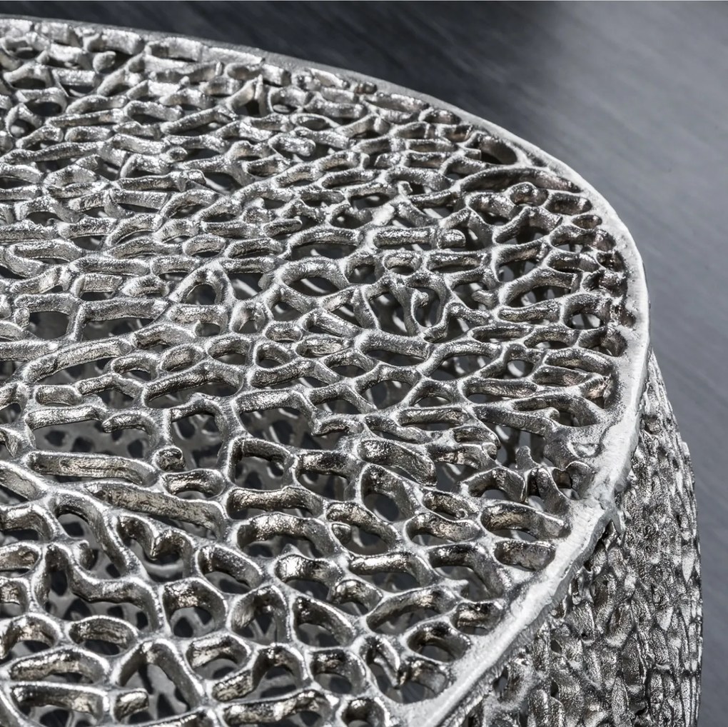 Masuta cu aspect deosebit Leaf 122cm, argintiu A-38939 VC