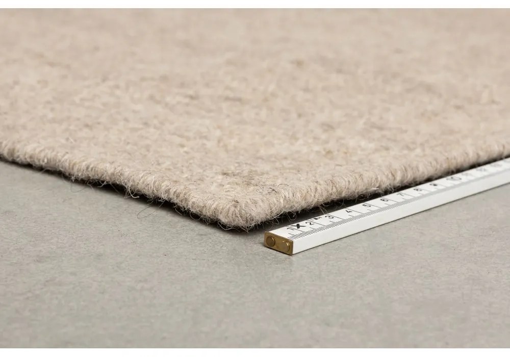 Covor maro/bej din lână 200x300 cm Briton – Dutchbone