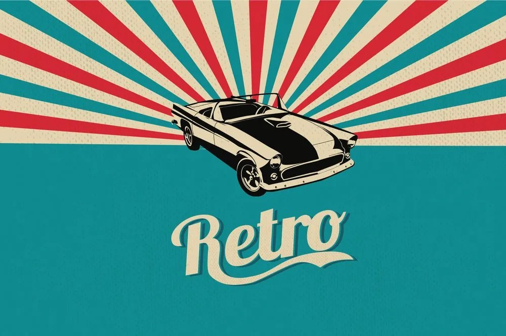 Tapet autoadeziv în stil retro
