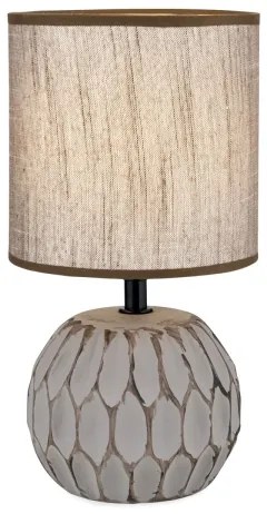 Lampă de masă Orion LA 4-1224/1 PINIA 1xE14/25W/230V ceramică bej/gri