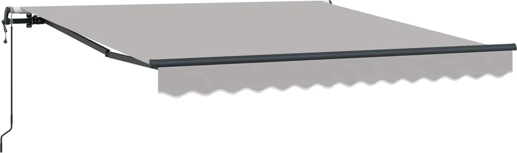vidaXL Cortina Retractabilă Gri deschis 300 x 250 cm