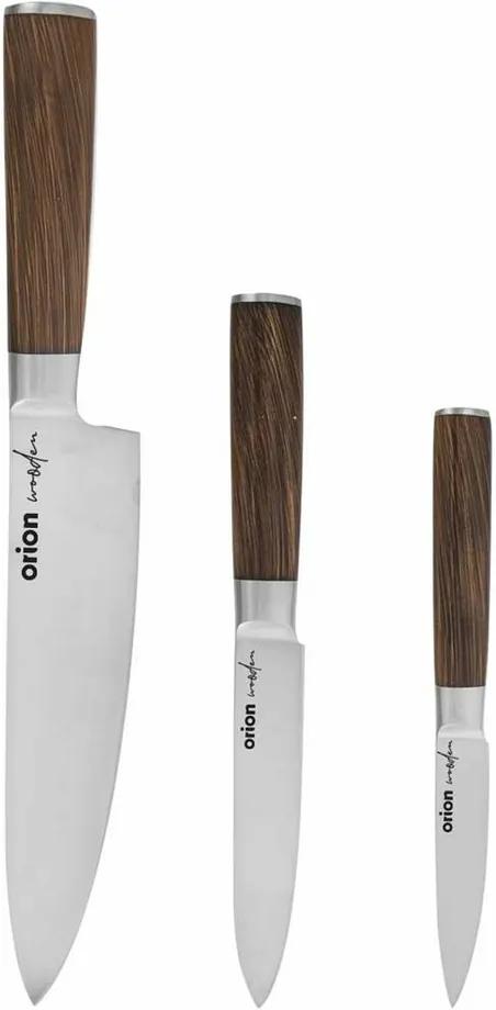 Set cuțite de bucătărie Orion Wooden, 3 buc.