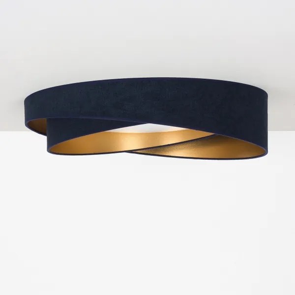 BRILAGI - Corp de iluminat LED dimabil VELVET TWIST LED/36W/230V CCT Ø 65 cm WT alb/albastru/auriu + telecomandă