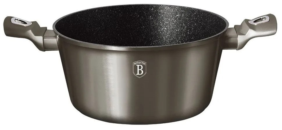 Oala cu capac 28 cm Carbon Metallic Line Berlinger Haus BH 1236N