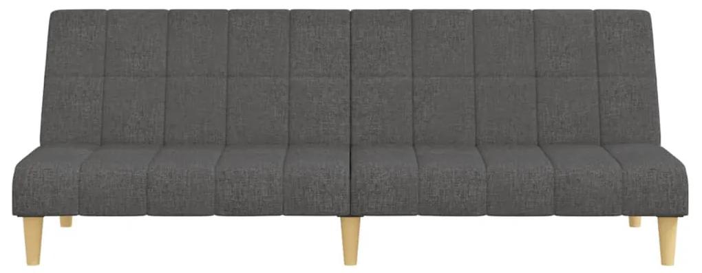 Canapea extensibila cu 2 locuri, gri inchis, textil Morke gra