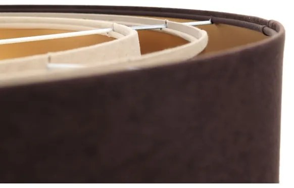 Lustr TRINITI 1xE27/60W/230V pe cablu, maro/auriu/bej