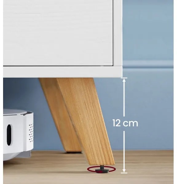 Comodă TV BASTOR, albă