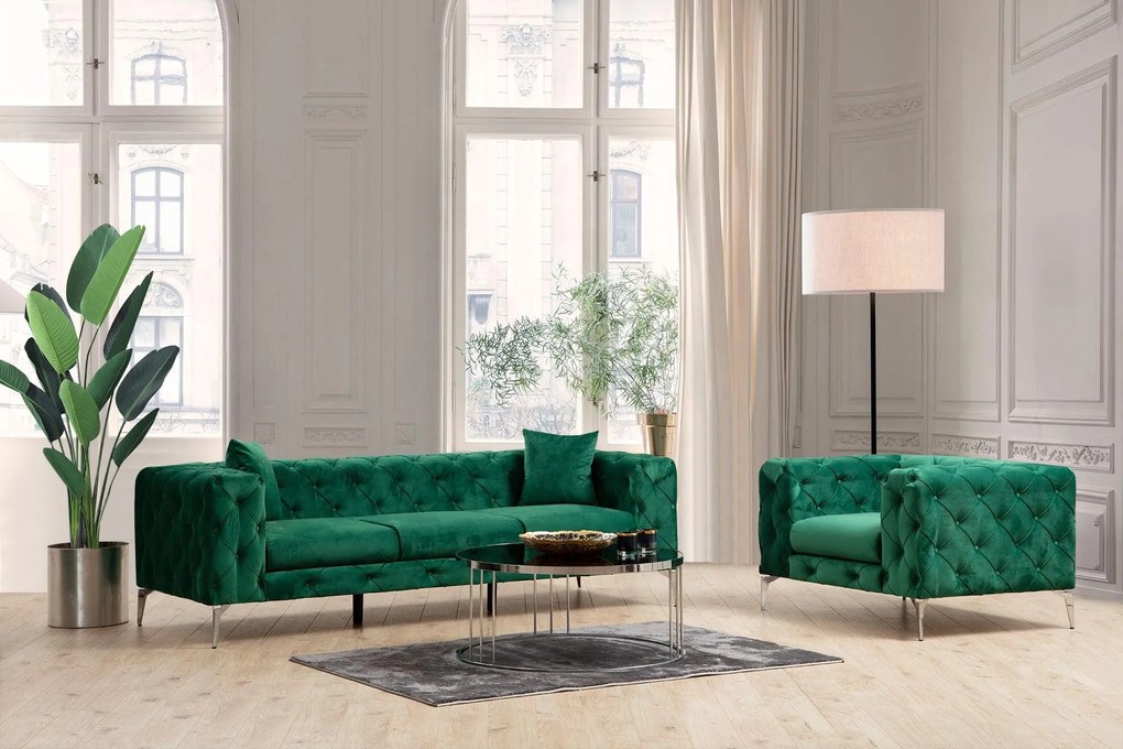 Canapea Fixa Chester cu 3 locuri Clyburn, 237 x 90 x 73 cm