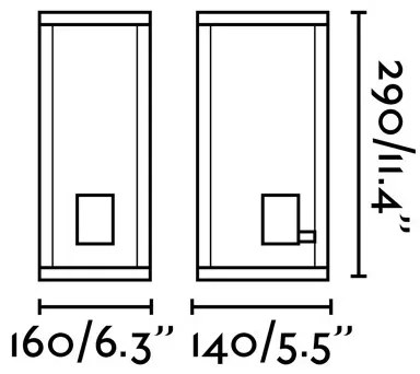 FARO 70773 - Aplică perete exterior NALA 1xE27/15W/230V IP54
