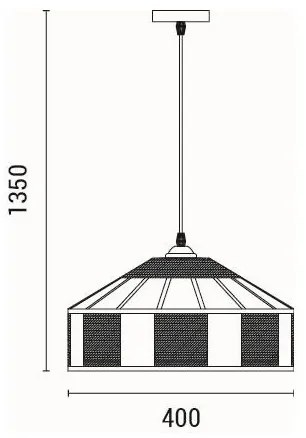 Lustră pe cablu 1xE27/15W/230V bej