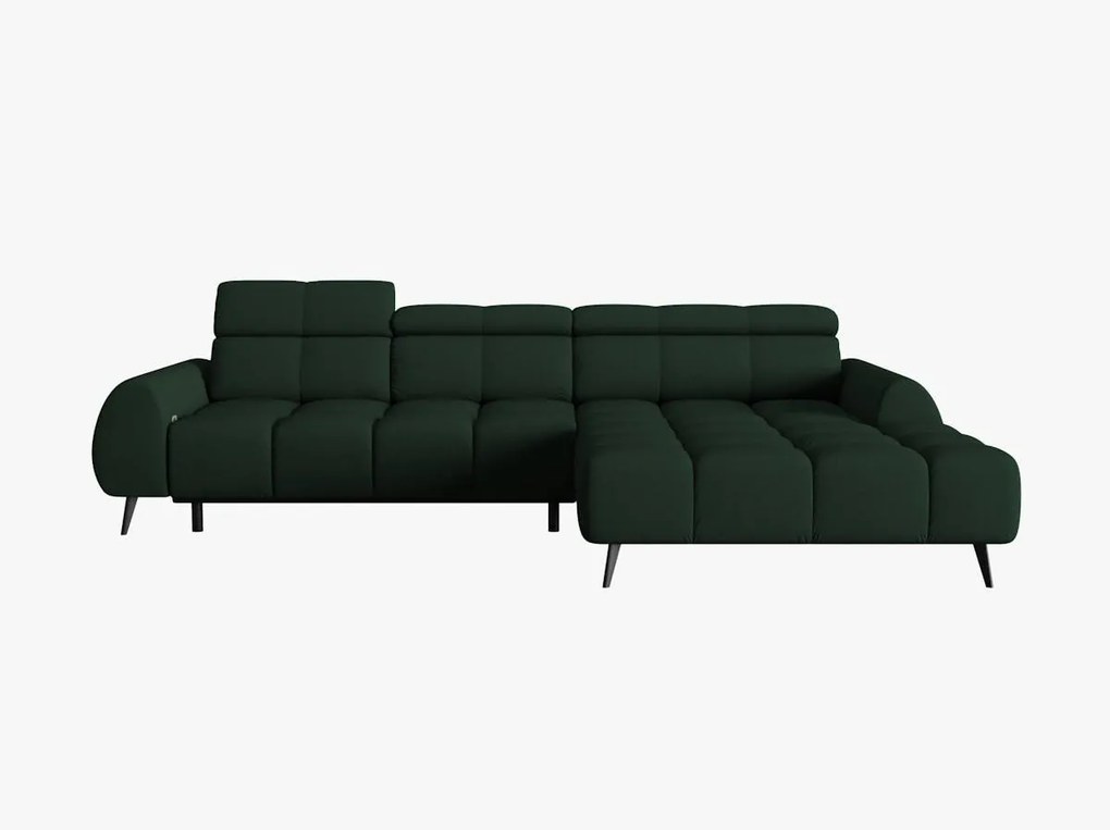 Coltar cu reglaj electric 5 locuri Alyse stofa L295 cm