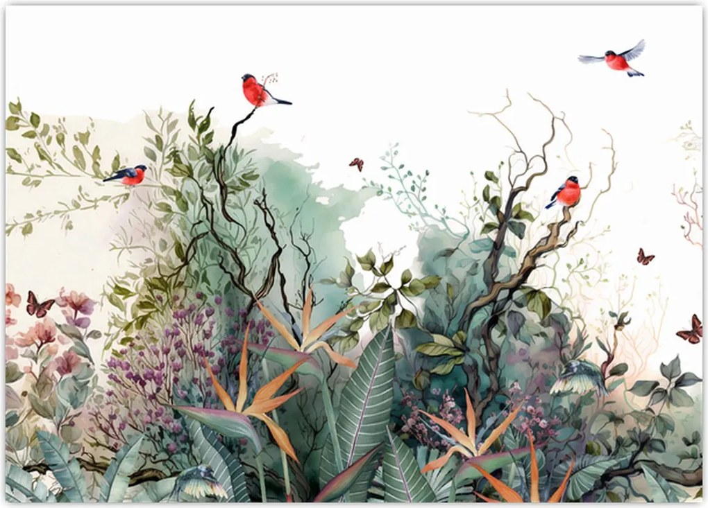 Tablou - Peisaj natural, acvariu (70x50 cm)