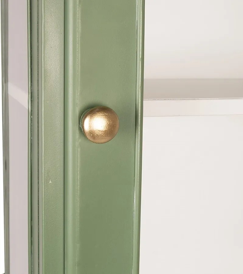Dulap înalt din metal, verde, 54x42x184 cm, „Merville”