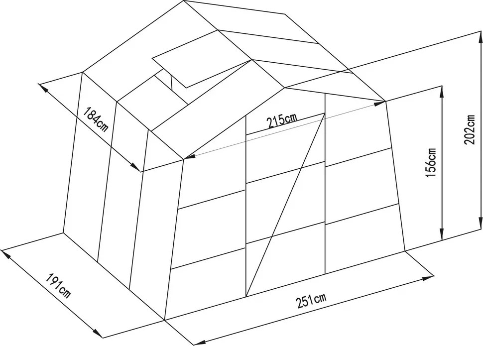 Sera G21 GZ 48 - 251 x 191 cm, zincată