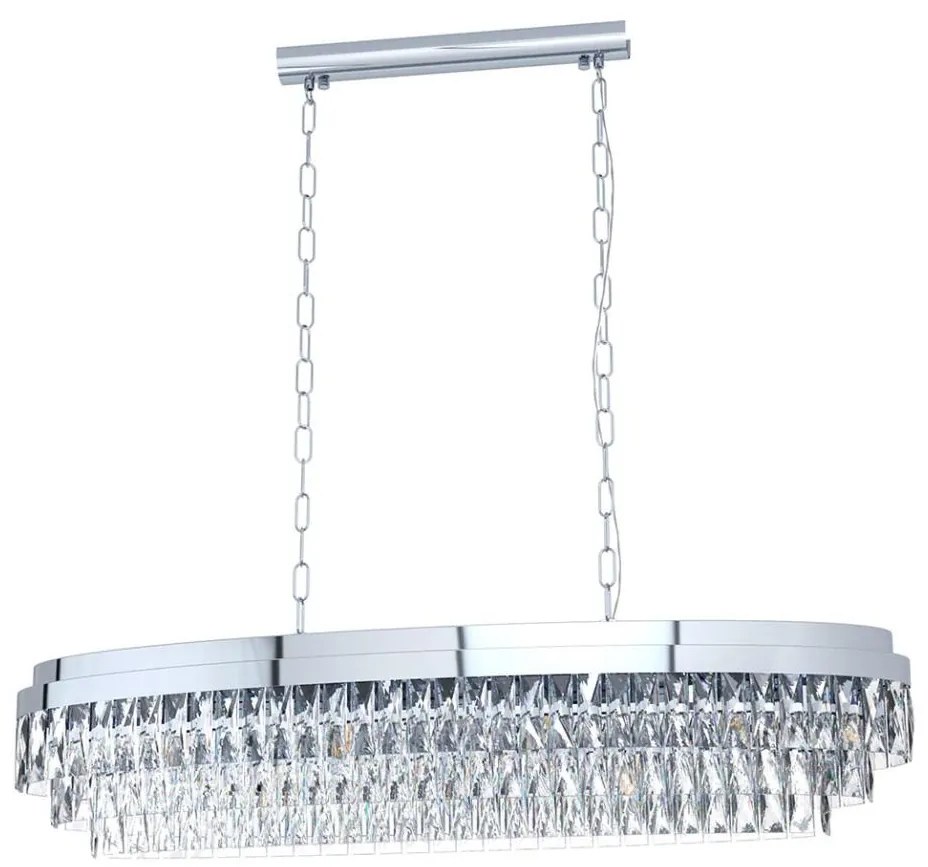 Lustră pe lanț VALPARAISO 13xE14/40W/230V crom lucios Eglo 39495