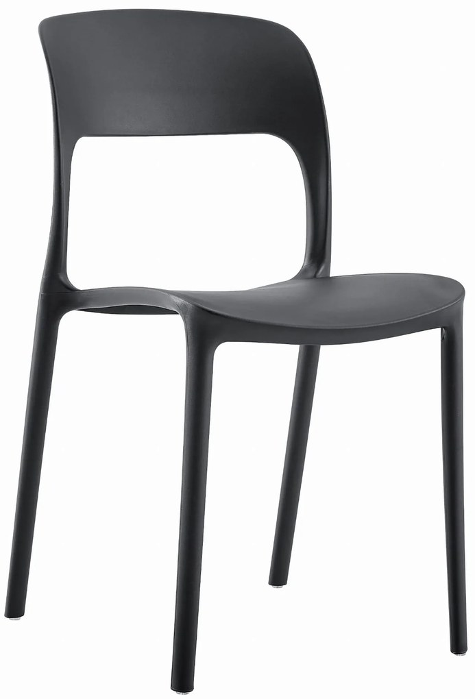 Scaun IPOS din plastic negru