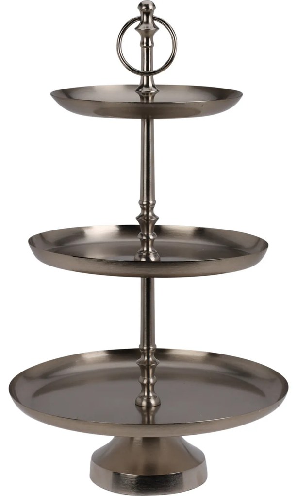 Platou metalic cu 3 niveluri, 50 cm