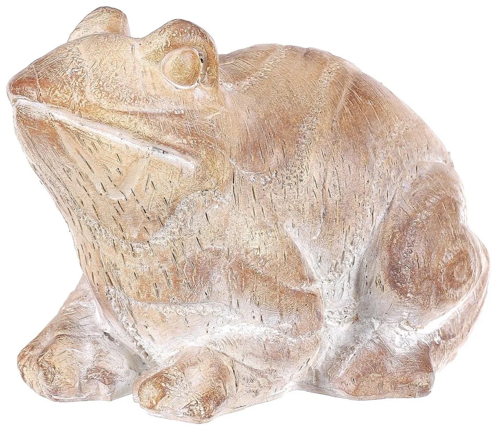 Decorațiune de grădină statuetă Broască,poliresină, 16 x 12 x 11 cm