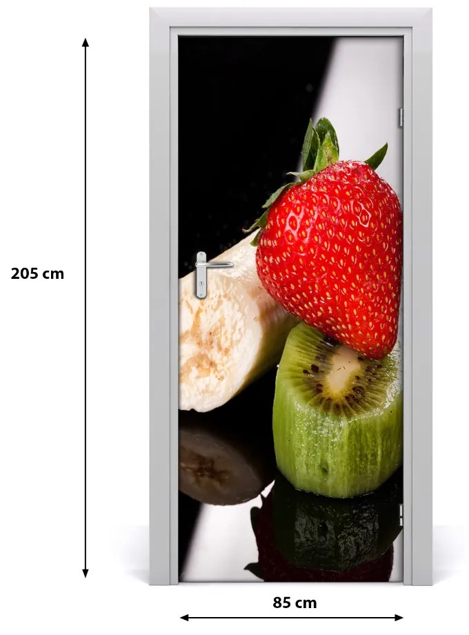 Autocolante pentru usi Furnir imagini de fundal adezive pe fructe ușă