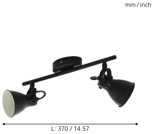 Eglo 98398 - Spot LED SERAS 2xGU10/3,3W/230V