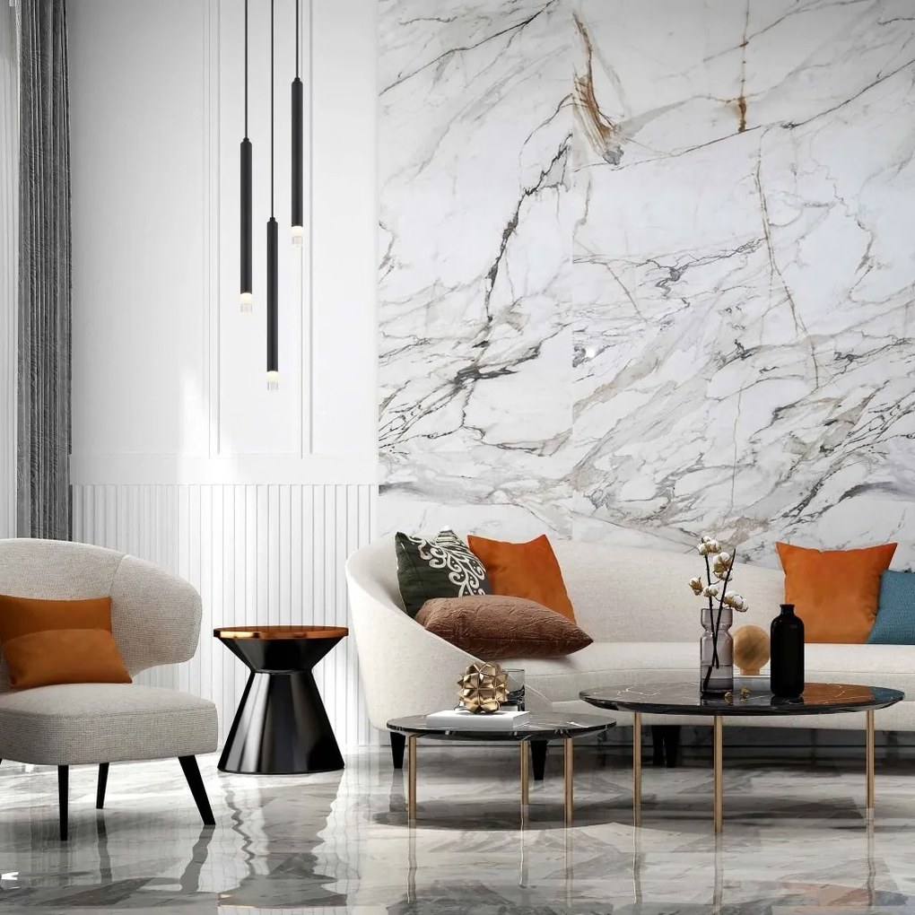 Lustra suspendata design minimalist BLAKE 3L negru