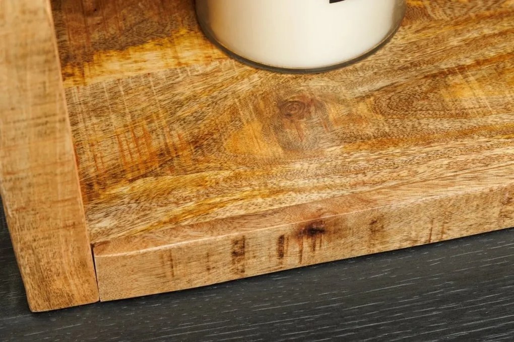 Raft deschis de perete sau separator camera IRON CRAFT 160x156cm