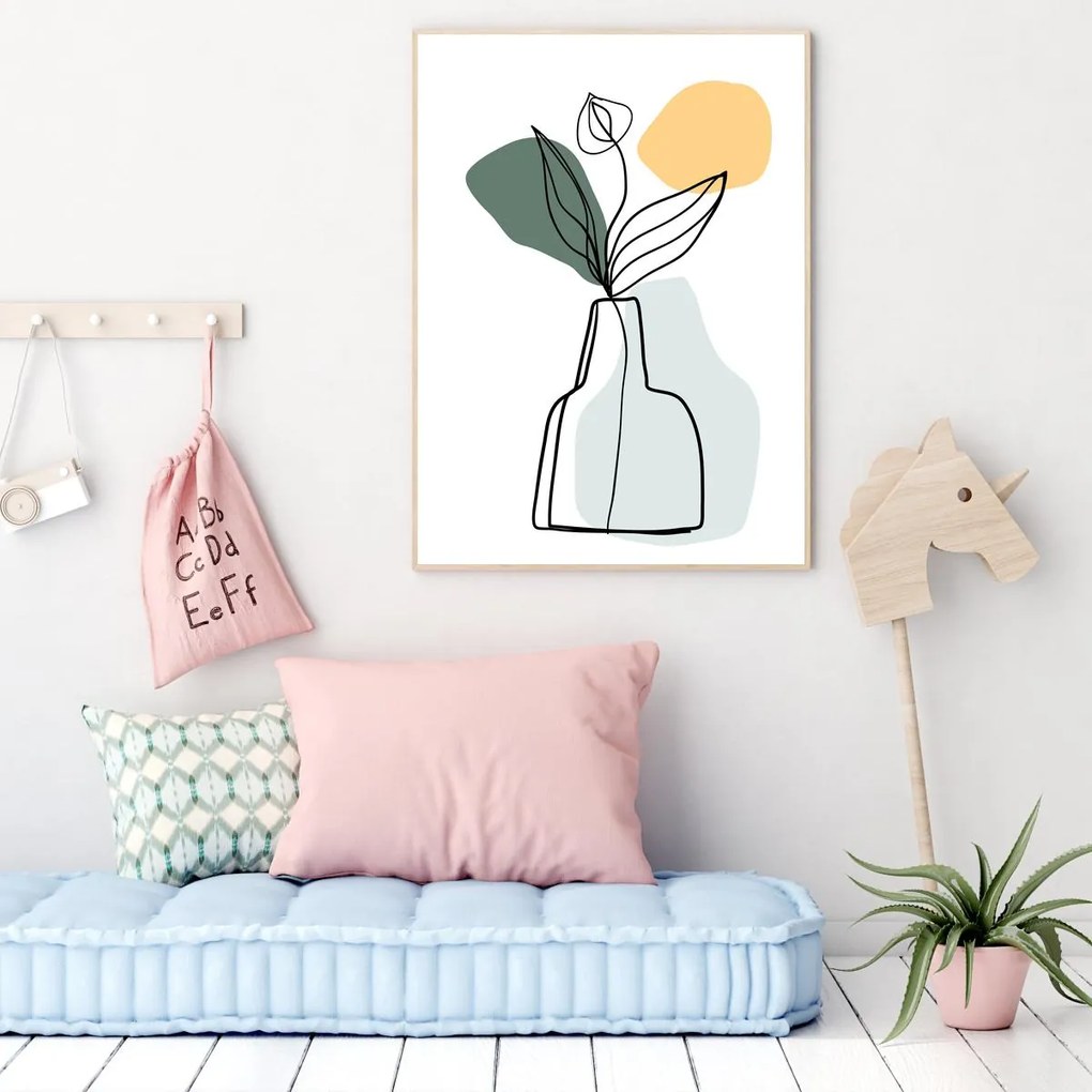 Poster - Vaza cu platnă (A4)