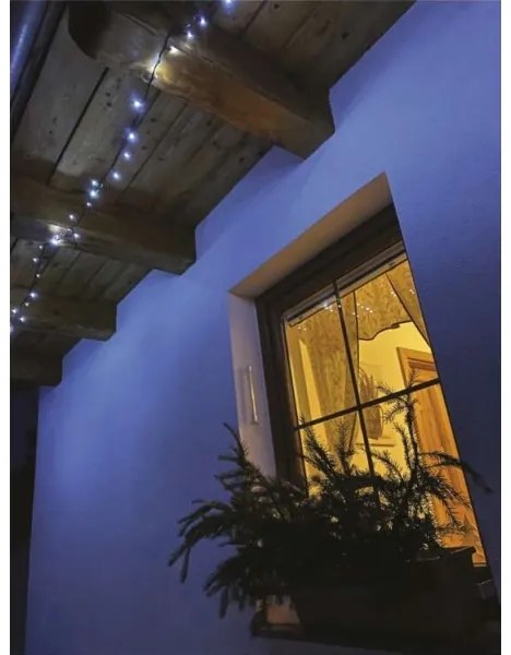 Instalație LED de Crăciun de exterior 80xLED/13m IP44 alb rece