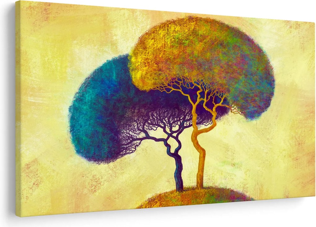 Tablou - Copaci în deal (90x60 cm)