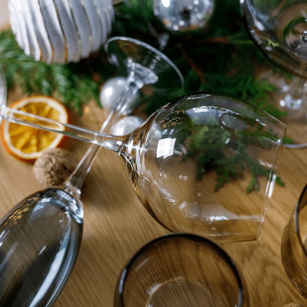 Pahare de vin, set de 6, 500 ml, maro deschis fumuriu , LILO TIP 1