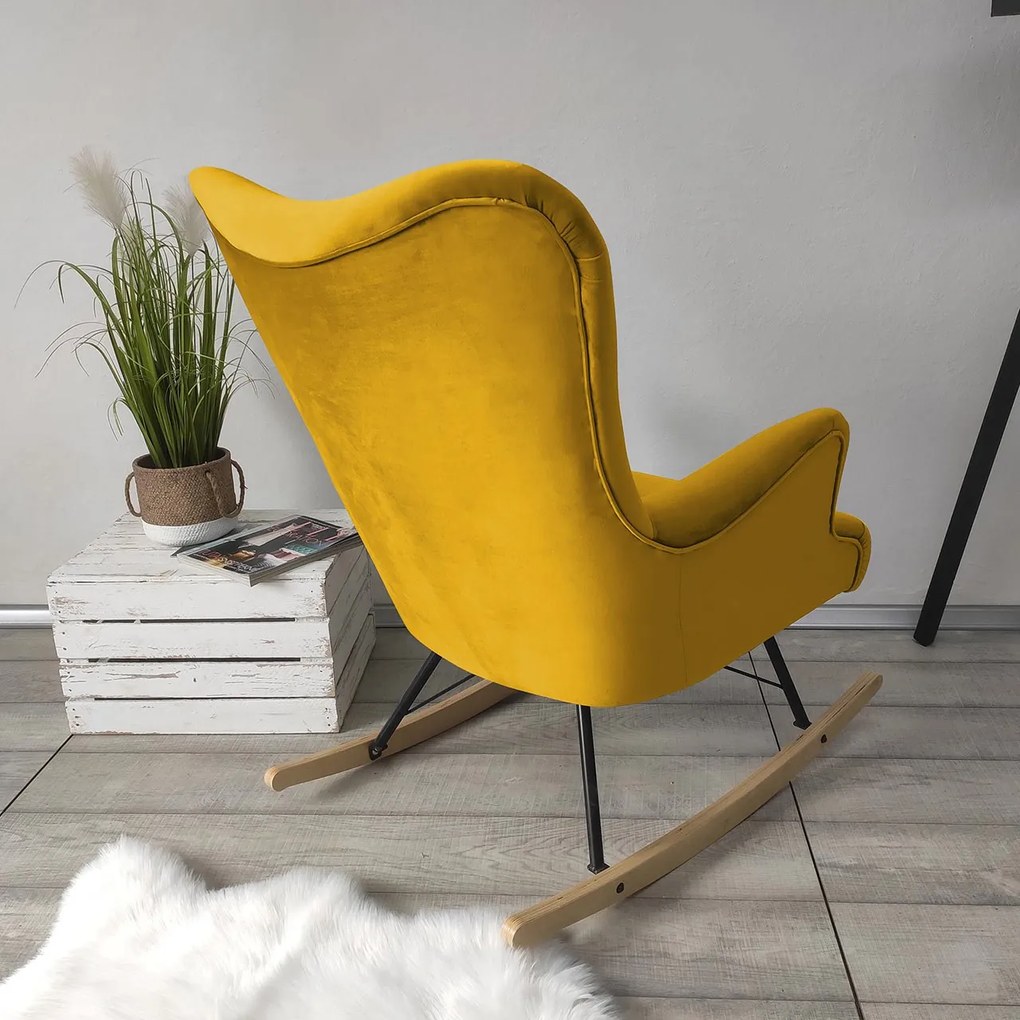 Fotoliu balansoar în stil scandinav Aria (Magic Velvet 2234). 1059400