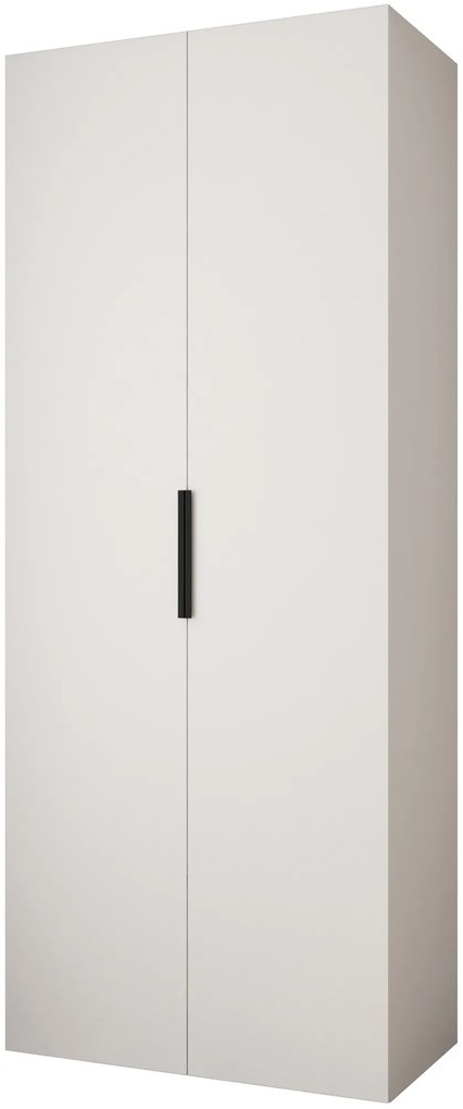 Dulap de haine 100 cm Carmela 40-4 (alb + Negru). 1126633