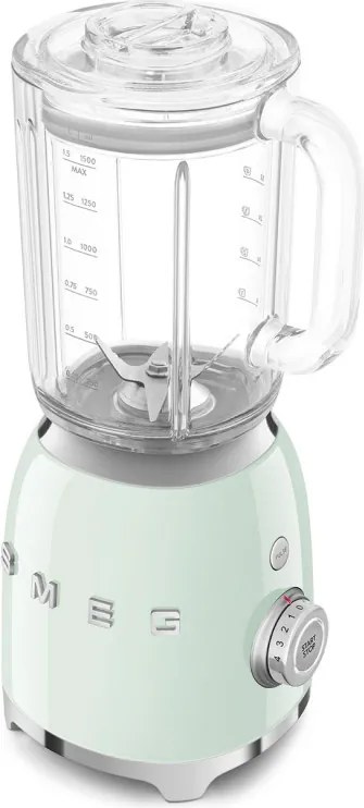 Blender Smeg BLF03PGEU, 800 W, 1,5 l, 18 000 rpm, 4 programe, 4 viteze +Impuls, Otel inoxidabil, Verde pastel