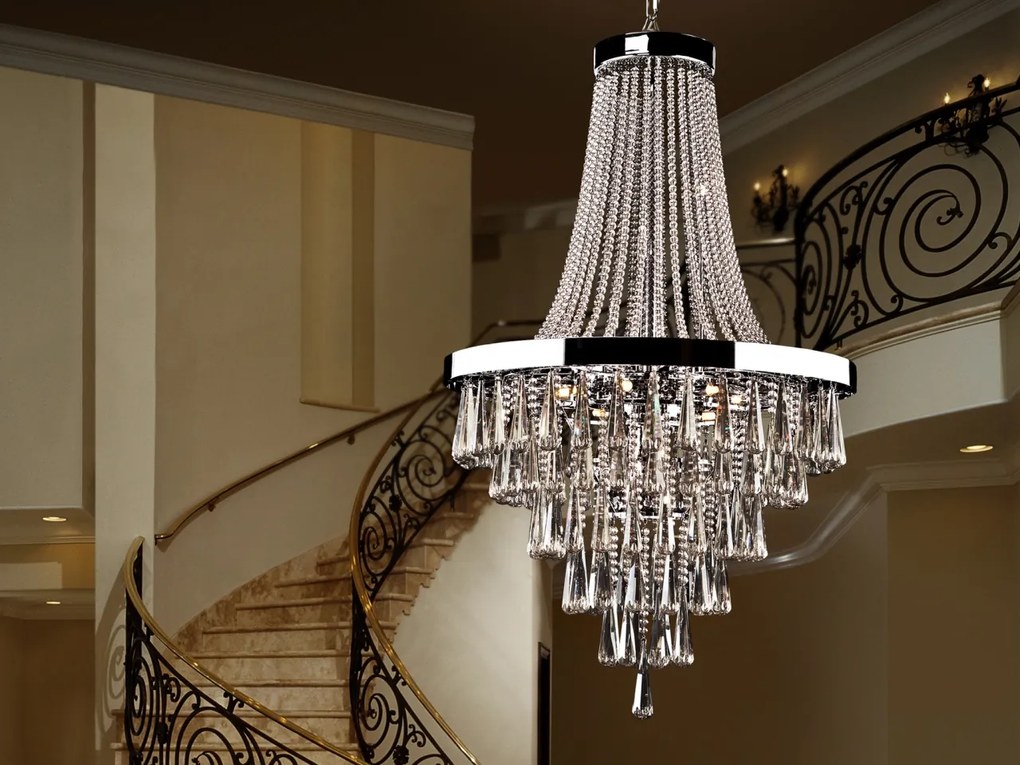 Candelabru cristal K9 cu telecomanda design elegant PALACE SV-810637D