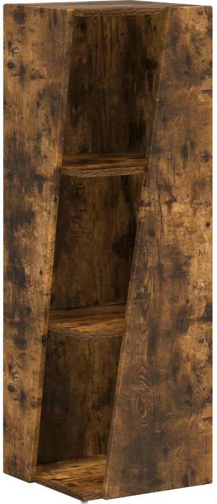 vidaXL Raft lateral Stejar fumuriu 33 x 32 x 100,5 cm Lemn compozit