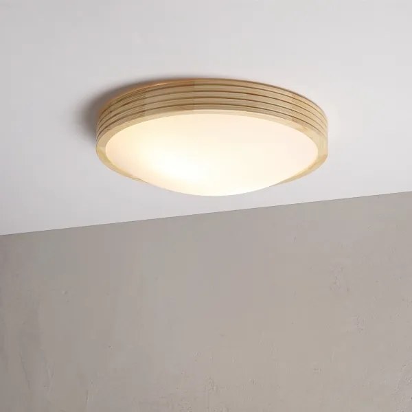 Plafonieră NATURAL MODERN SLIM 2xE27/15W/230V Ø 37,5 cm pin