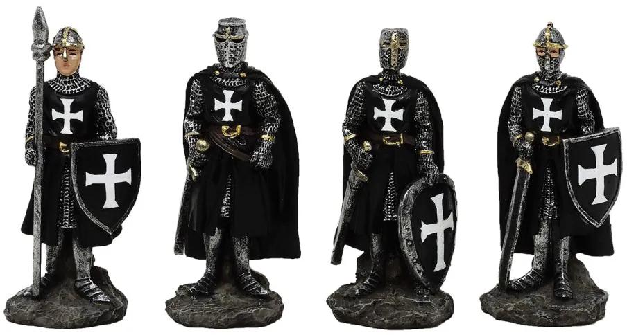 Figurina Cavaler Medieval Cruciat 7.5 cm