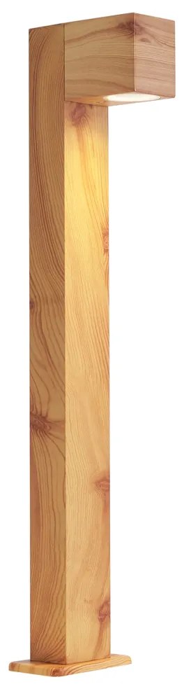 Lampă modernă de exterior din aluminiu cu imprimeu de lemn 65cm IP44 - Baleno