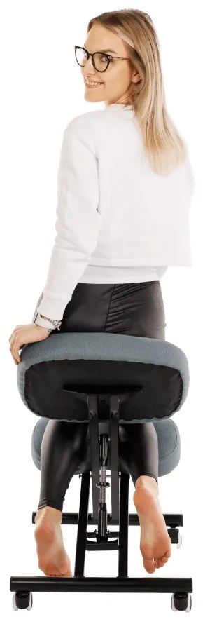 Fotoliu birou ergonomic Kilo (gri deschis + negru). 1016262