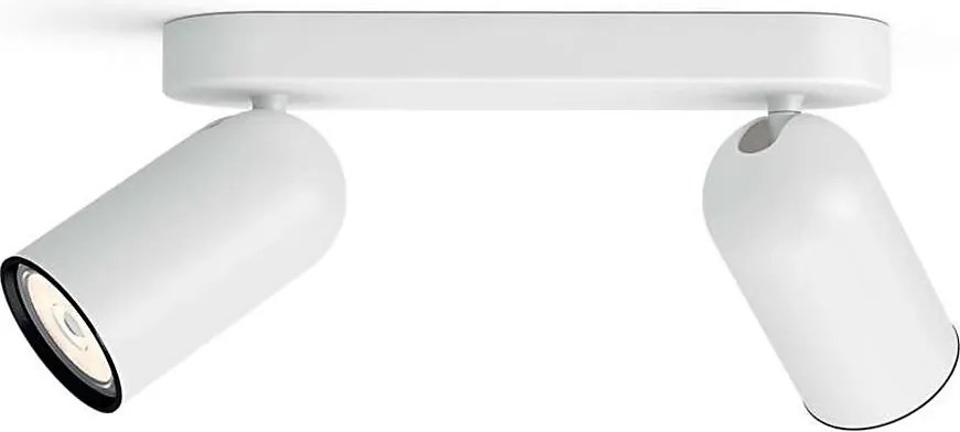 Philips - Spot LED RGBW dimabil PONGEE, 2x GU10 / 4,8 W / 230 V, alb + telecomandă
