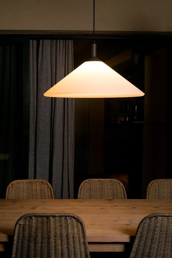 Lustra/Pendul iluminat exterior decorativ SAIGON R55 gri/alb