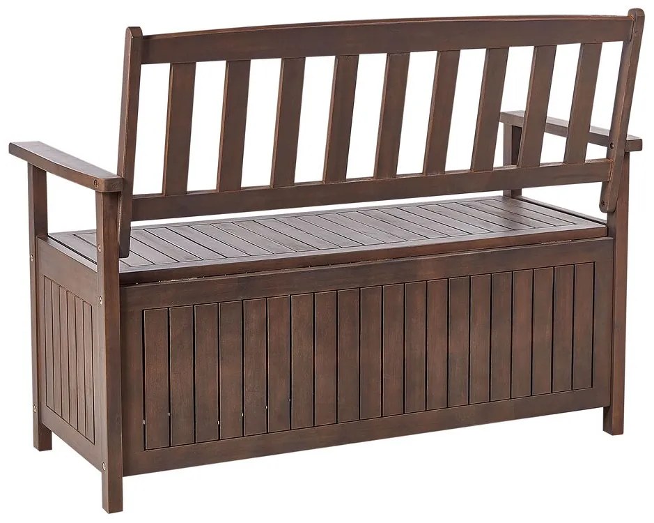 Bancă de grădină Sefu (lemn închis) (cu sp. depozitare)). 1075974