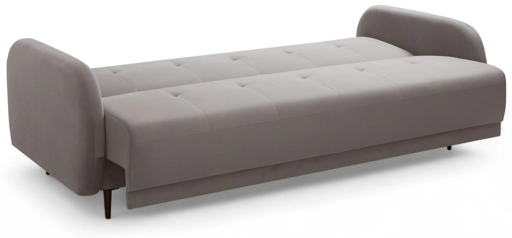 Canapea extensibilă Linda - bej închis catifea Jasmine 25