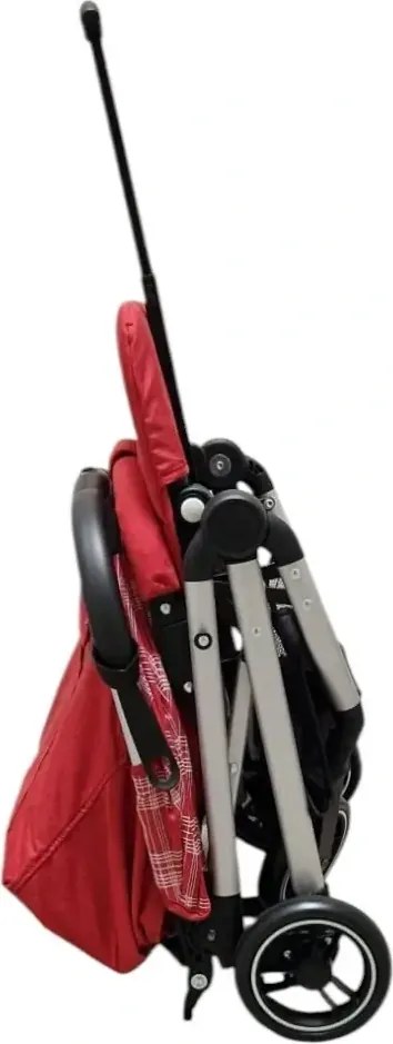 Carucior sport ultracompact pentru copii BABY CARE 311 Transformabil in troller, Spatar reglabil in 3 trepte, Pozitie somn, Rosu