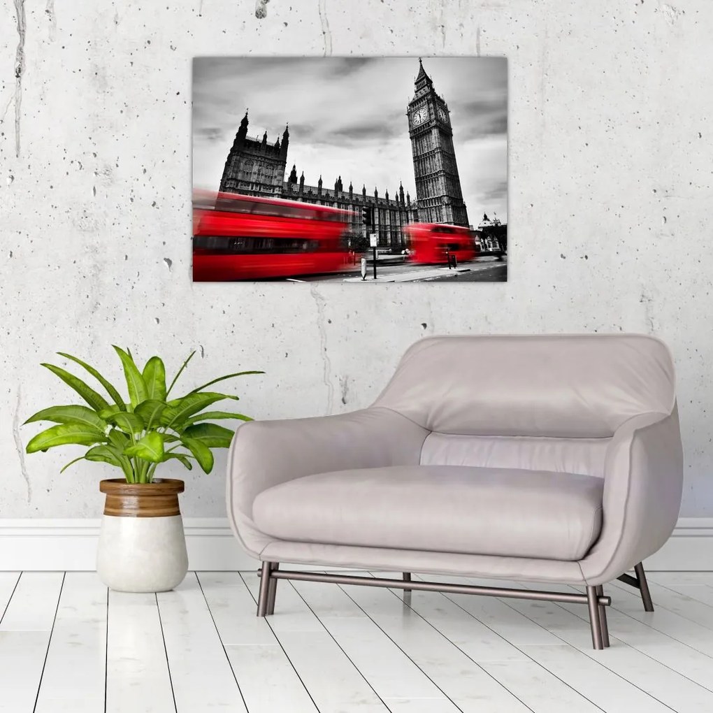 Tablou pe sticlă - Houses of Parliament din Londra (70x50 cm)