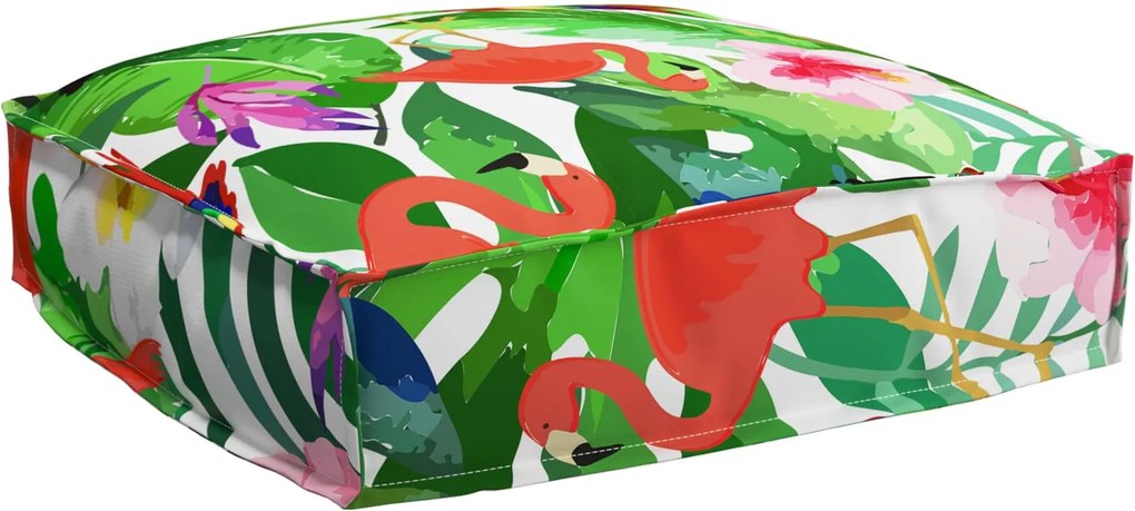 vidaXL Pernă Floral Multicolour 50 x 50 x 12 cm Material Oxford